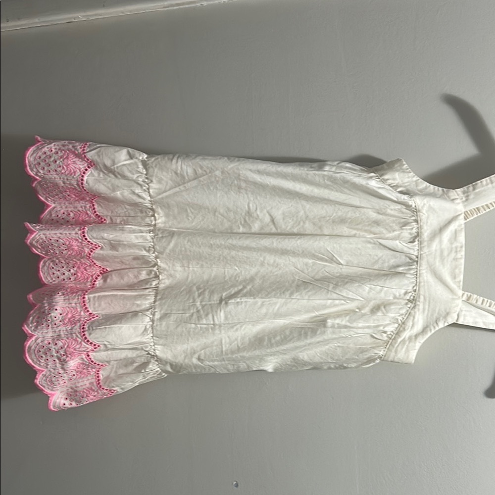 Old Navy White and Pink Kids Casual Dress